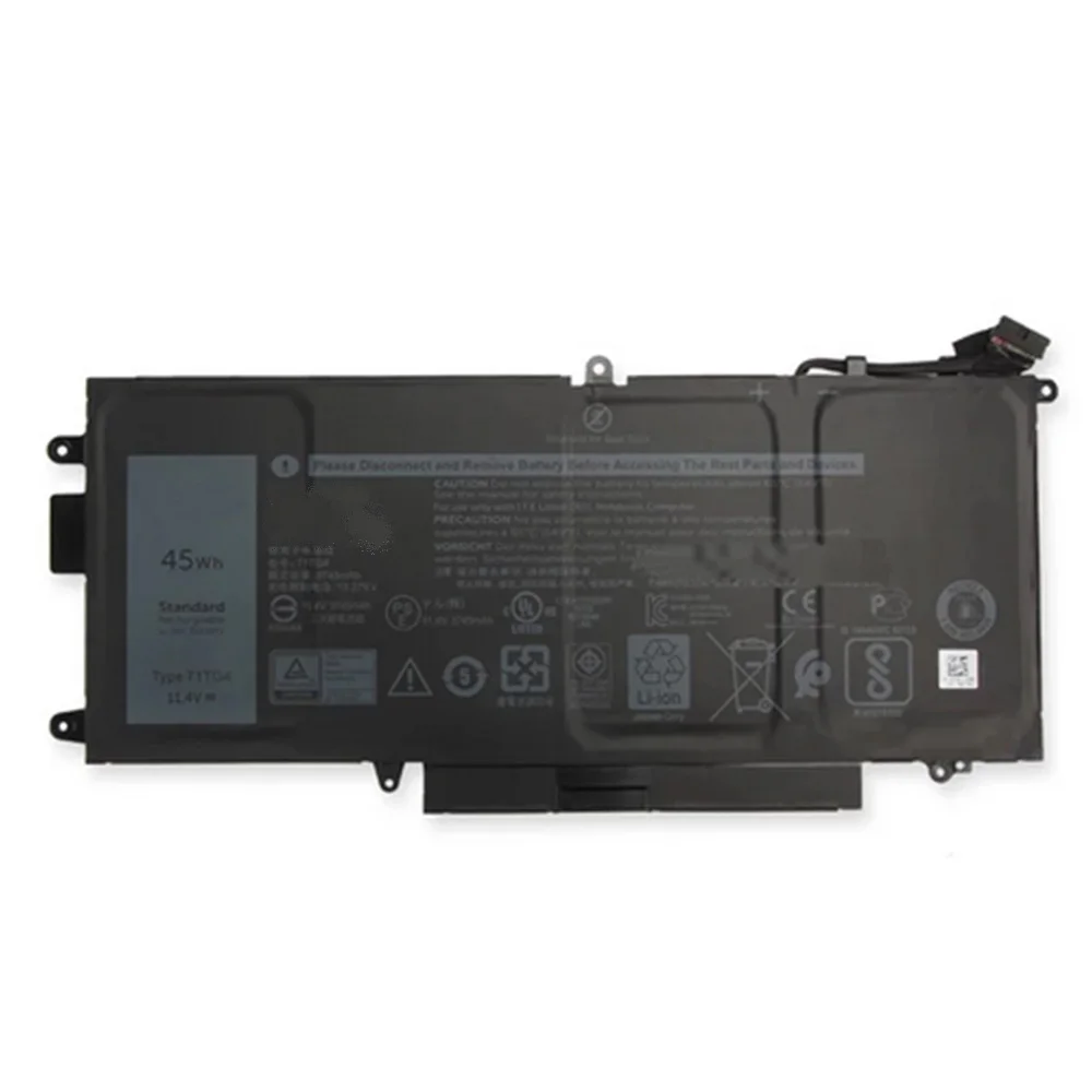 Batería de 11,4 V 45wh 71TG4 7,6 V 60wh K5XWW para portátil DELL CFX97 X49C1 J0PGR 51KD7 725KY LATITUDE 5289 7390 7389 N18GG 5285 - imagen 4