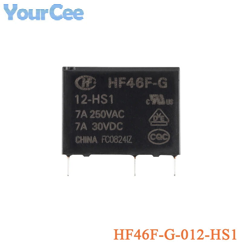 5 uds/1 ud relé de potencia medio ultrapequeño HF46F HF49FD HF41F HF46F HF46F-G-005-HS1 012-HS1 HF41F-5-HS HF49FD-005-1H11T 5V 12V 24V - imagen 4