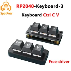 Teclado Mecánico Programable Raspberry Pi Pico RP2040 Copia Ctrl C V