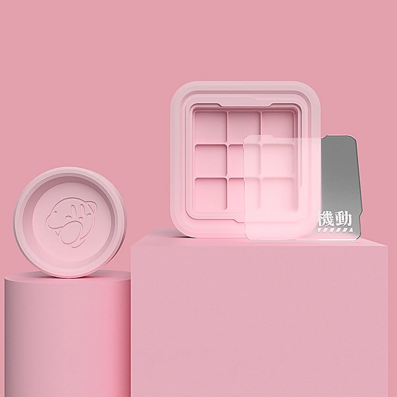 ECHOME-caja de almacenamiento de tapa de llave de impresión 3D personalizada, caja de polvo de resina de Metal con nueve compartimentos, decoración de escritorio, accesorios para juegos - imagen 5