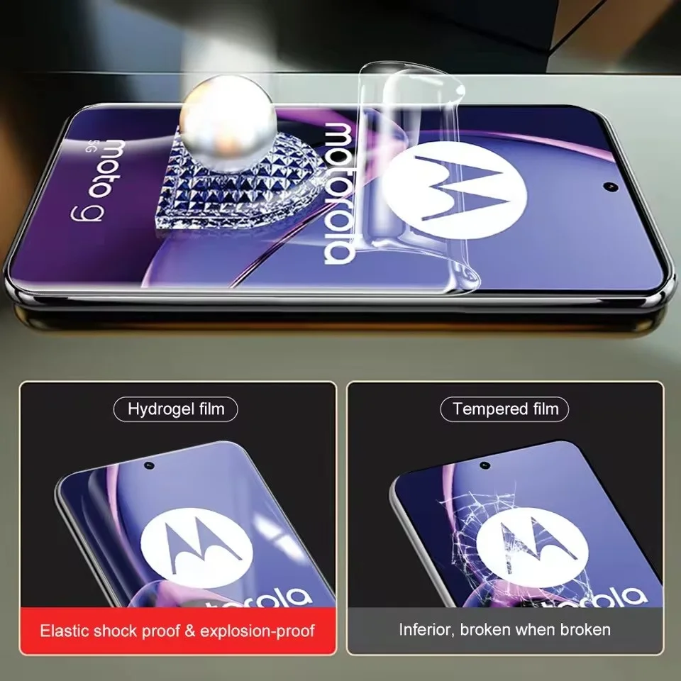 Película de hidrogel HD de 3 uds para Motorola Moto G82 G84 G85 G20 G24 5G Protector de pantalla - imagen 5