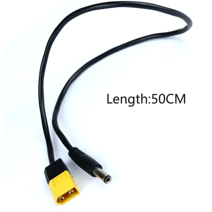 Conector tipo bala macho XT60 a adaptador de Cable de alimentación macho DC5525 para soldador TS101, Cable de carga de batería eléctrica, 1 ud. - imagen 3