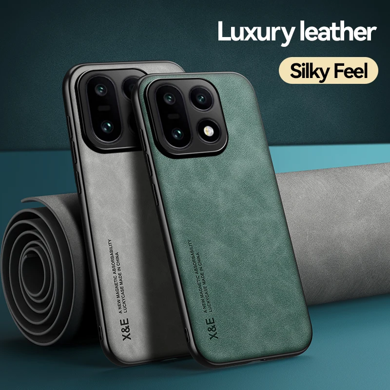 Funda de cuero de lujo para Oneplus 15 13T 13R 13 12 11R 11, funda trasera para teléfono, fundas protectoras magnéticas a prueba de golpes Magsafe - imagen 4