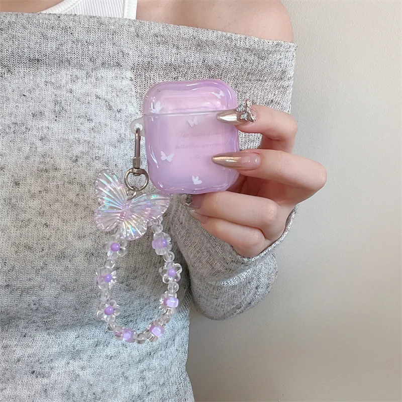 Funda para auriculares Ins Purp Sparkling para Apple Airpods 4 Pro2, funda para Airpods 3, tercera generación, funda AirPod 2 1, Airpods4 ﻿ ﻿ ﻿ ﻿ - imagen 4
