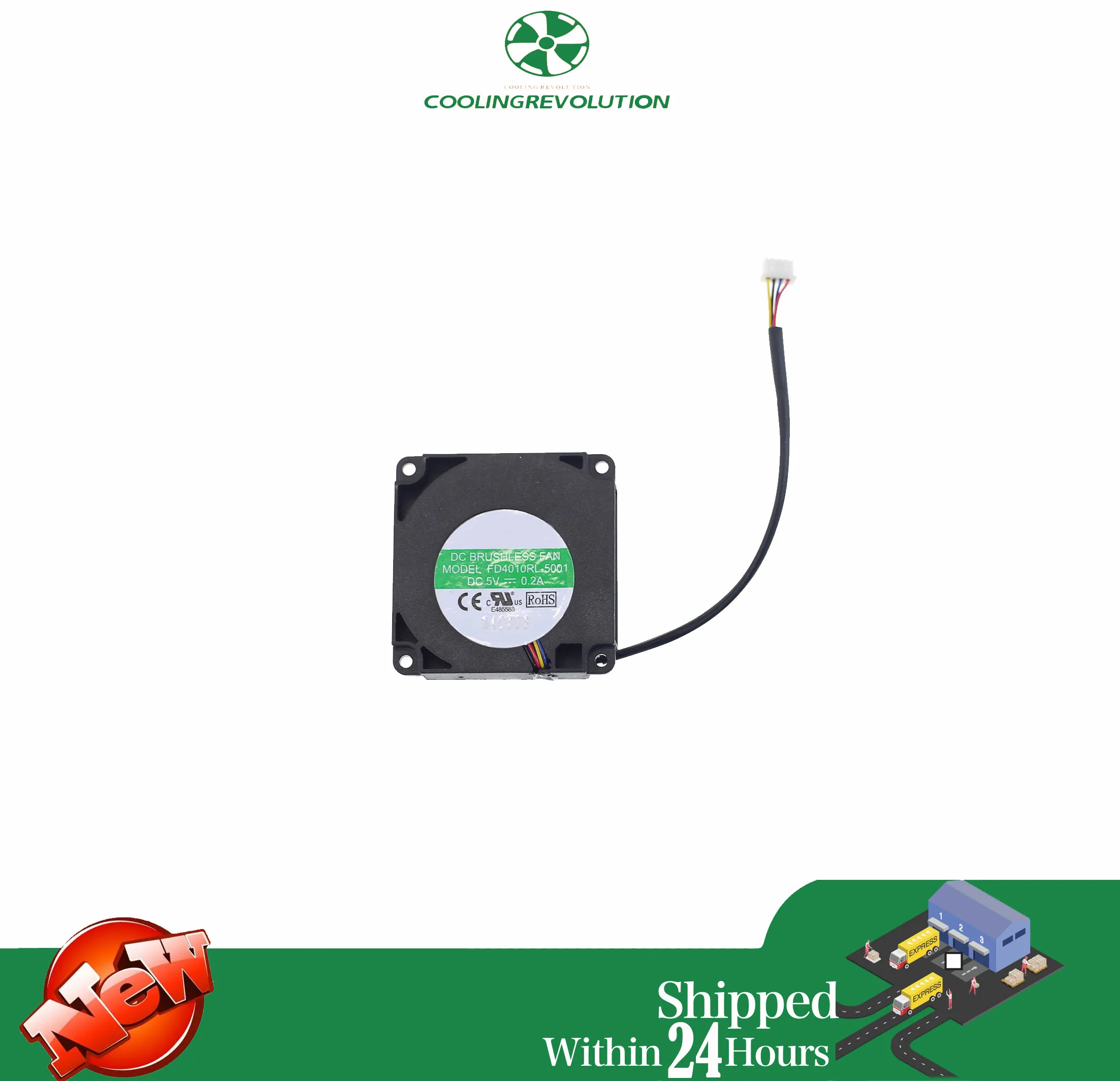 FD4010RL-5001 DC5V 0.2A Ventilador de CPU para Mini PC GK3PLUS Ventilador - imagen 2