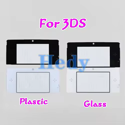 1 Uds espejo de plástico de vidrio para 3DS nueva cubierta de lente de marco de pantalla LCD frontal superior de plástico de repuesto para Nintendo 3DS