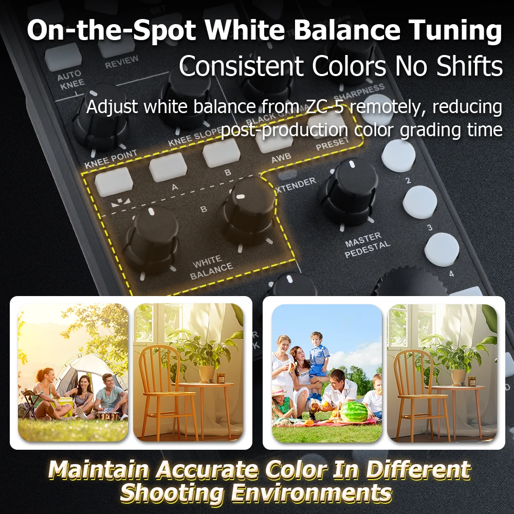 Control remoto de videocámara inalámbrica ZC-5 para cámara de vídeo Canon G70 G60 G50 XF705 XF605 XF405 C80 C700 XA75 XA70; Reemplace el Canon RC-V100 - imagen 5