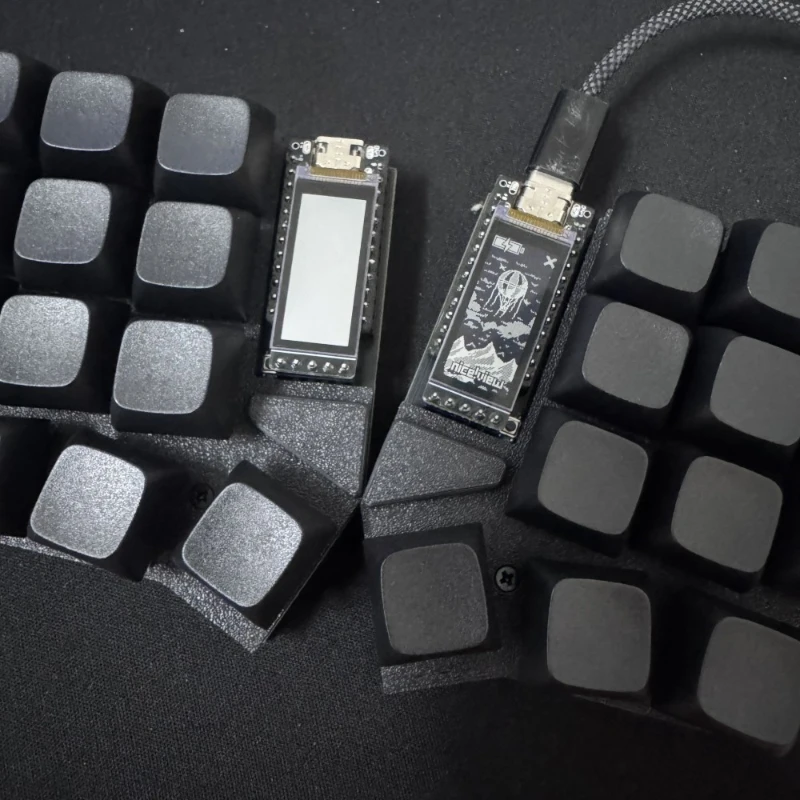 Corne Mini 3X6 Teclado mecánico dividido personalizado Zmk Bluetooth pantalla de vista agradable interruptor MX inalámbrico teclado dividido ergonómico - imagen 5