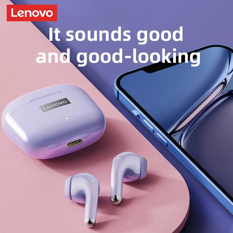 Lenovo LP40 Pro auriculares Bluetooth 5,3 auriculares deportivos inalámbricos auriculares impermeables para juegos con micrófono Control táctil auriculares TWS - imagen 3