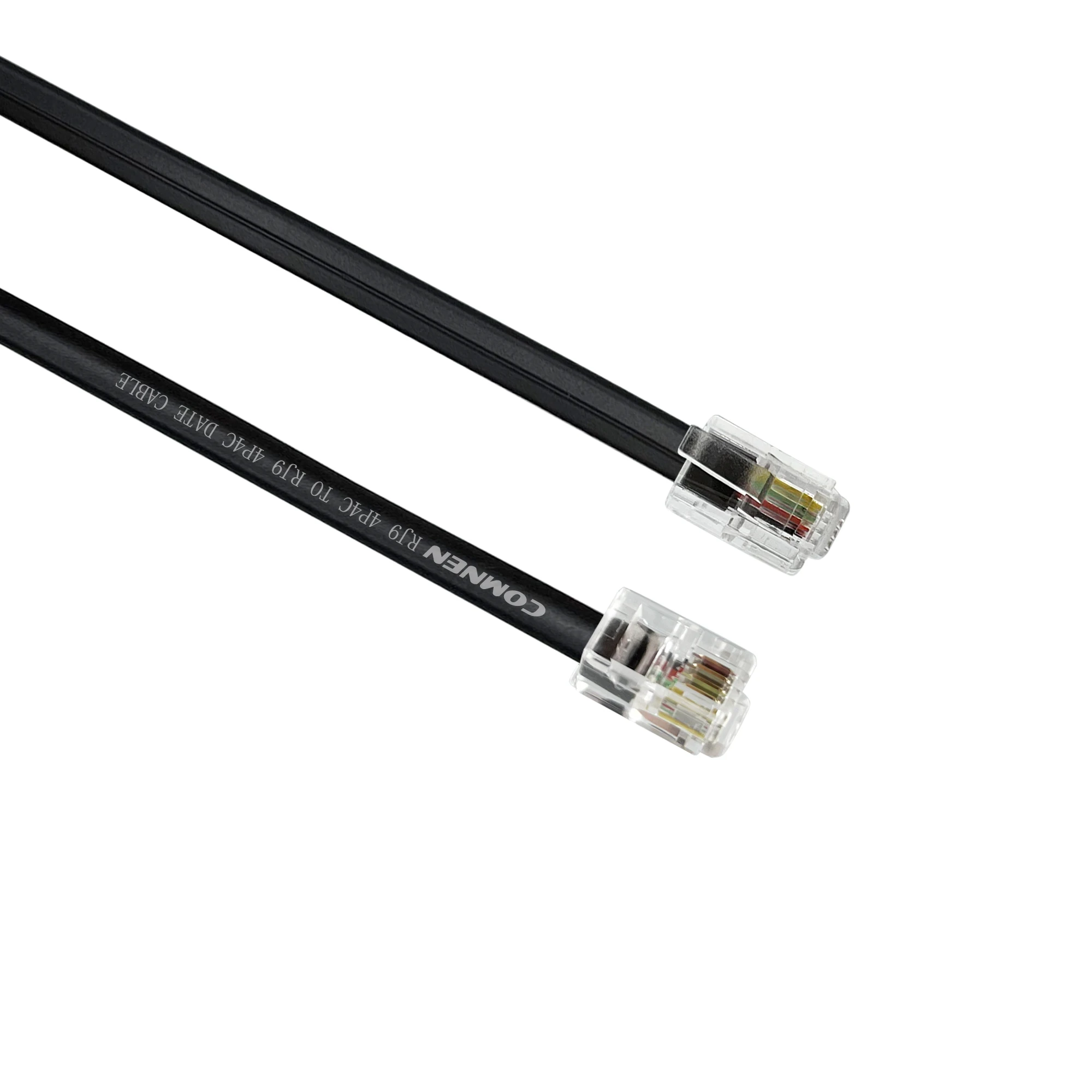 COMNEN RJ9-Cable de teléfono RJ9 macho a macho, Cable de datos Modular 4P4C, Cable de extensión de voz del auricular - imagen 4
