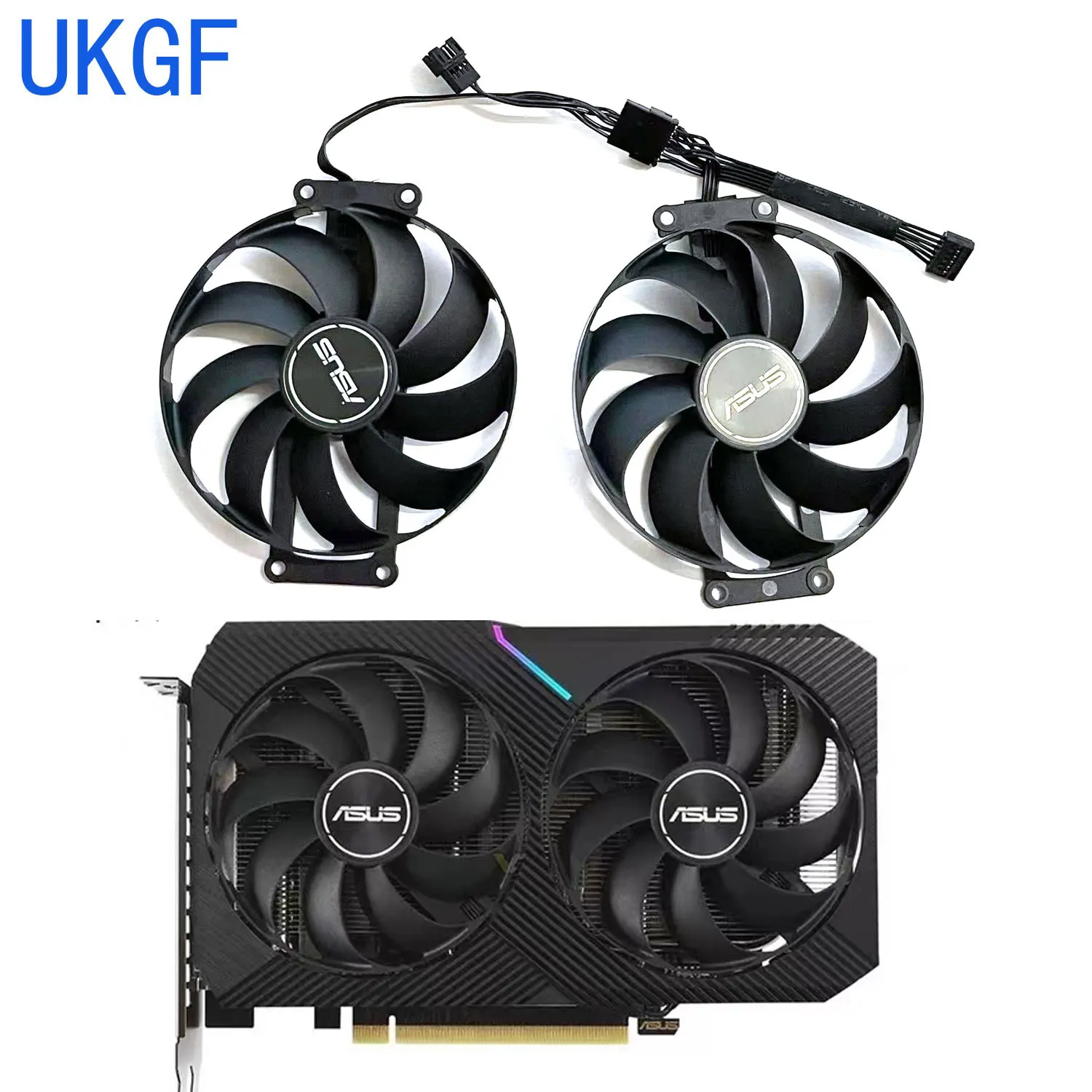 87 mm T 129215 SU CF9010U12S 12V 0.5A 6 pines Dual RTX3060 Ti ventilador de refrigeración para ASUS GeForce RTX 3060 3060Ti V2 Mini ventilador OC Dual