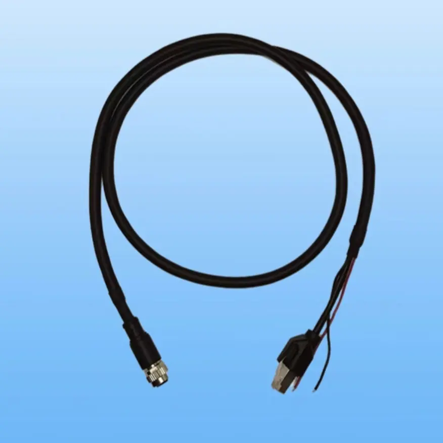 Livox Uno se divide en dos cables M12 enchufe de aviación codo de cabeza recta para Radar Mid360 Hap (TX) se puede personalizar - imagen 2