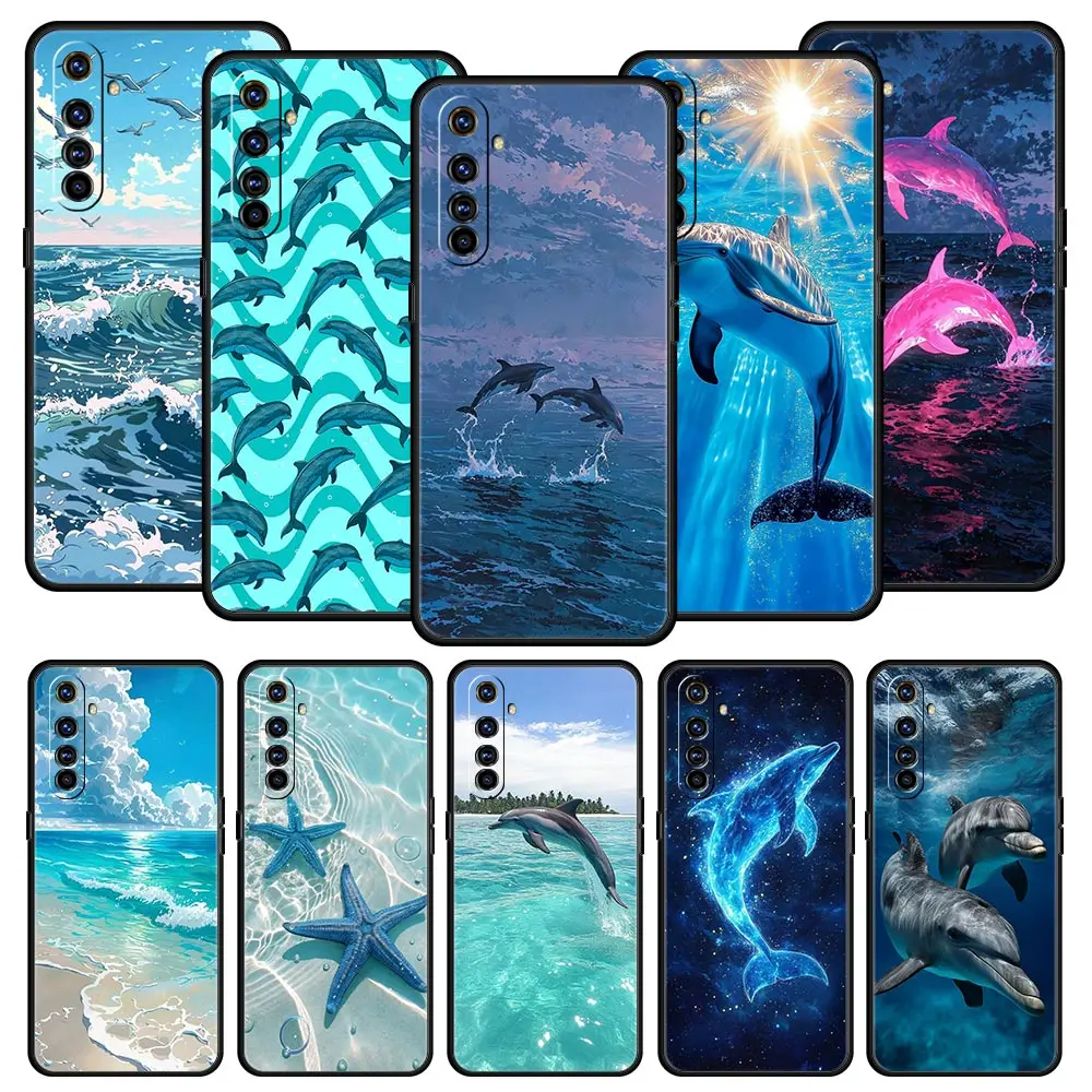 Funda de teléfono Ocean Dolphin para Realme 13 12 11 10 4G 9 8 5G 7 GT5 GT3 GT2 Pro Plus C21 C11 C25 C35 GT Neo 2 3 3T 5