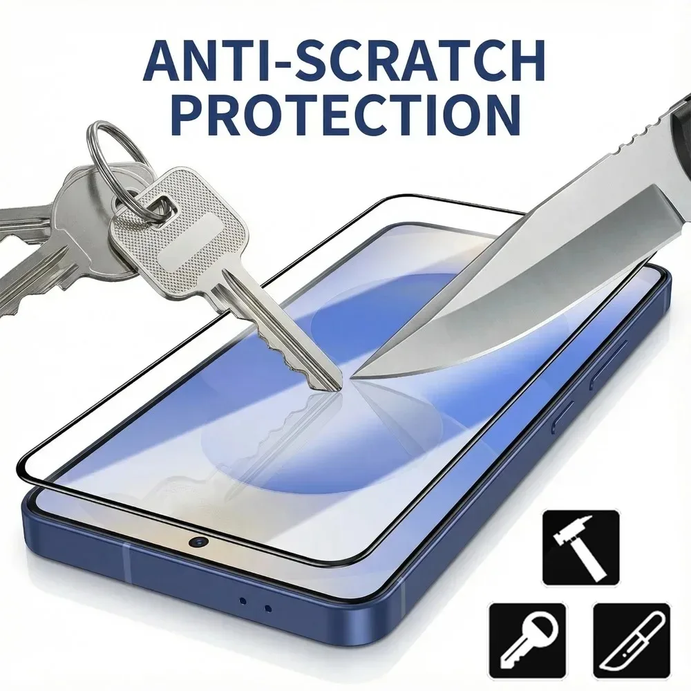 Para Samsung Galaxy S26/S26 Plus/S26 Ultra HD 9H vidrio templado con herramienta de fácil instalación Protector de pantalla de cubierta completa antiarañazos - imagen 5
