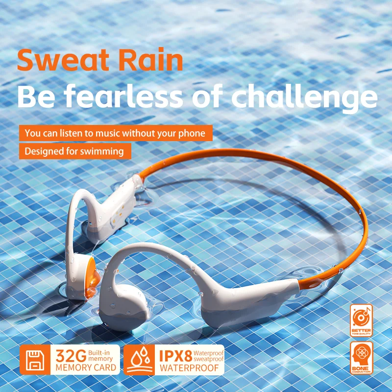 Auriculares inalámbricos de conducción ósea G3 Bluetooth 5,3 IPX8 impermeables en la oreja 32G de gran capacidad auriculares deportivos de natación en la oreja - imagen 4