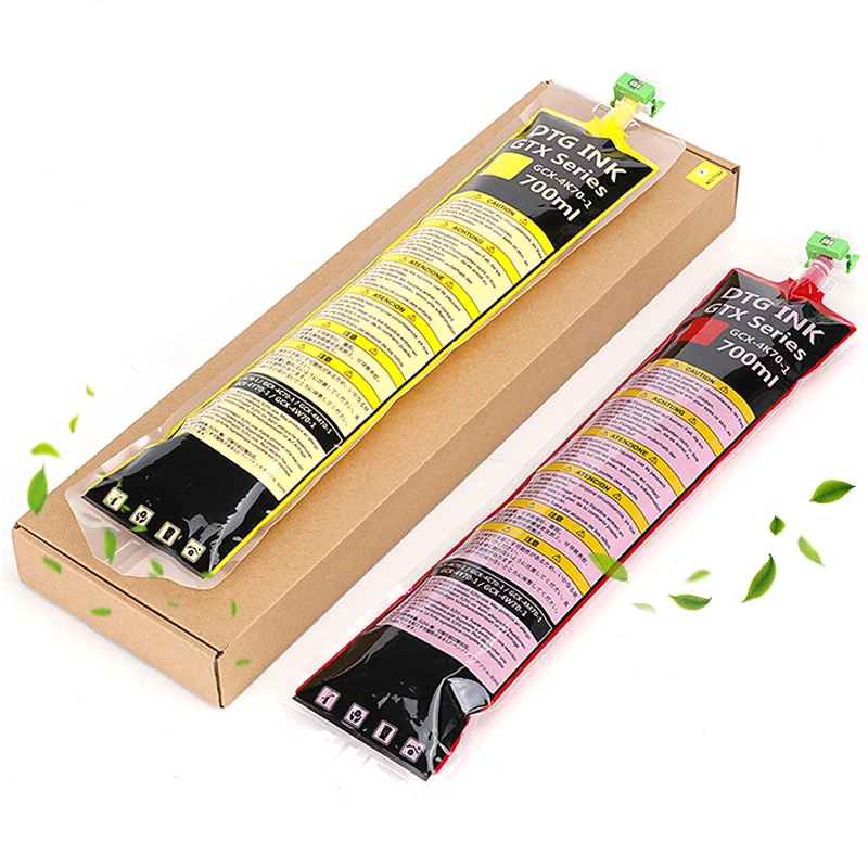 Bolsa de tinta textil DTG 700ML con Chip para Brother GTX-422 GTX-423 GTX-425 GTX-600 GTX422 GTX423 GTX425 GTX600 GTX PRO B GTX a granel - imagen 3