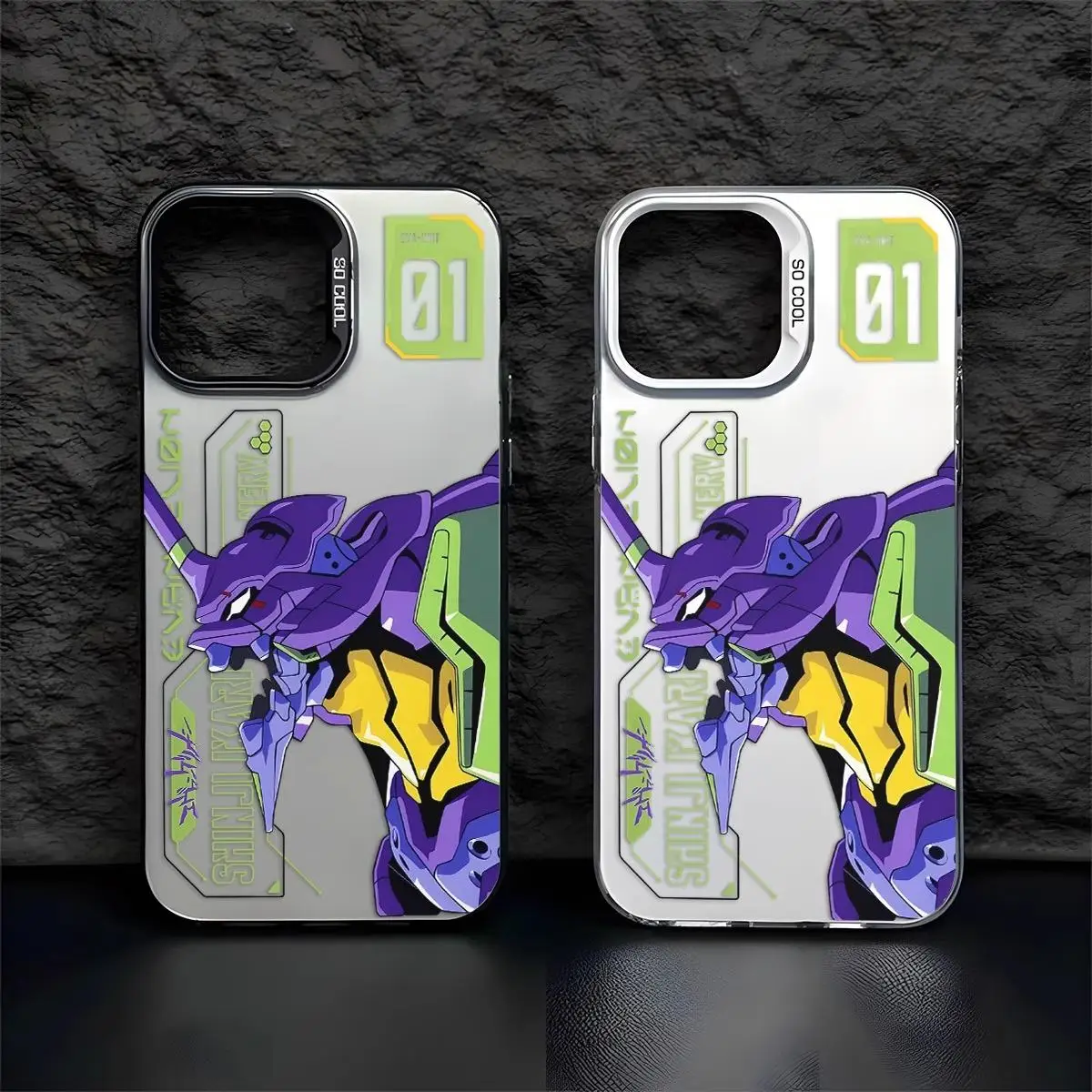 Funda de EVA-01 de dibujos animados de Anime Ikari Shinji Fighter para Xiaomi POCO X6 5G X5 X3 C50 F3GT F4 13T 12T 11 Lite, funda dura - imagen 2