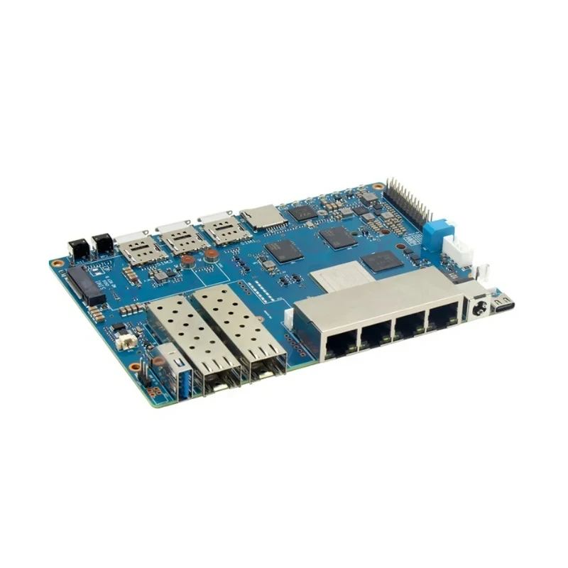 Placa Banana Pi BPI R4 Wifi 7 con diseño MTK MT7988A, 4G RAM y 8G eMMC integrados - imagen 2