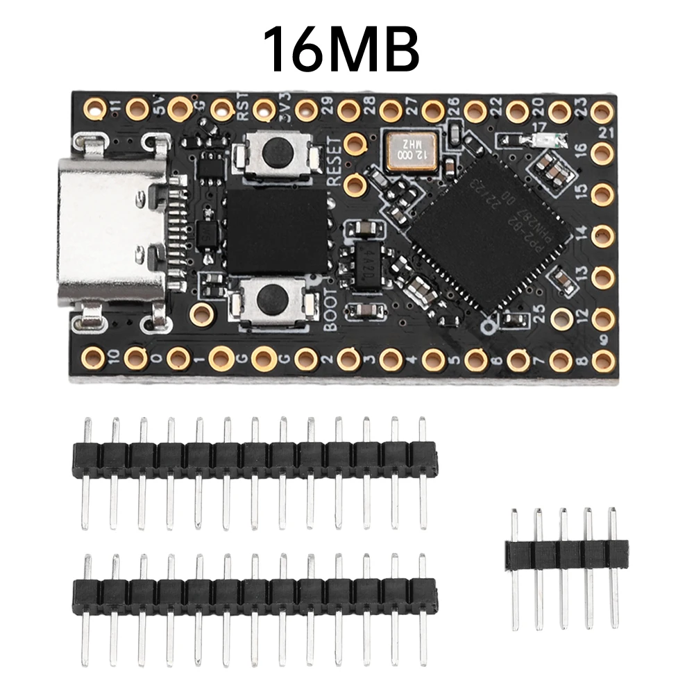 ProMicro-Mini Placa de desarrollo RP2040, doble núcleo, compatible con placa de desarrollo myro Python tipo C ProMicro RP2040 - imagen 2