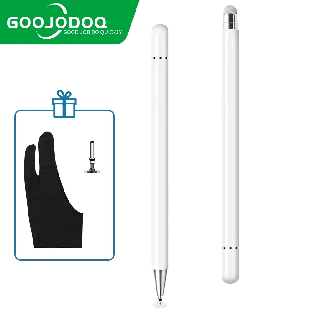 GOOJODOQ-Bolígrafo Universal 2 en 1 de aluminio, pluma de absorción automática para tableta, iPad, Xiaomi, Samsung, lápiz táctil para teléfono