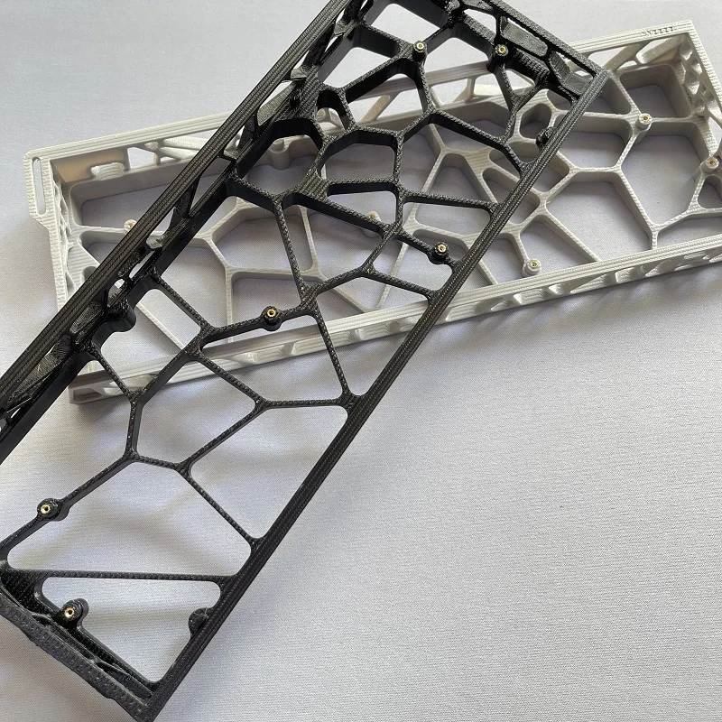 Funda para teclado GH60, carcasa hueca de resina personalizada con impresión 3D Holy 60 Wooting60HE, estilo de cinta, accesorios para teclados de carcasa hueca - imagen 3