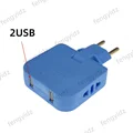 With 2 USB blue