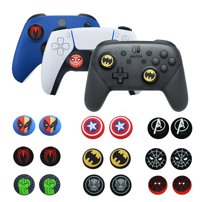 Tapa de agarre de silicona para Playstation 5, PS5, PS4, Xbox Series X/S 360 One Switch Pro, accesorios de Joystick, 2 uds.