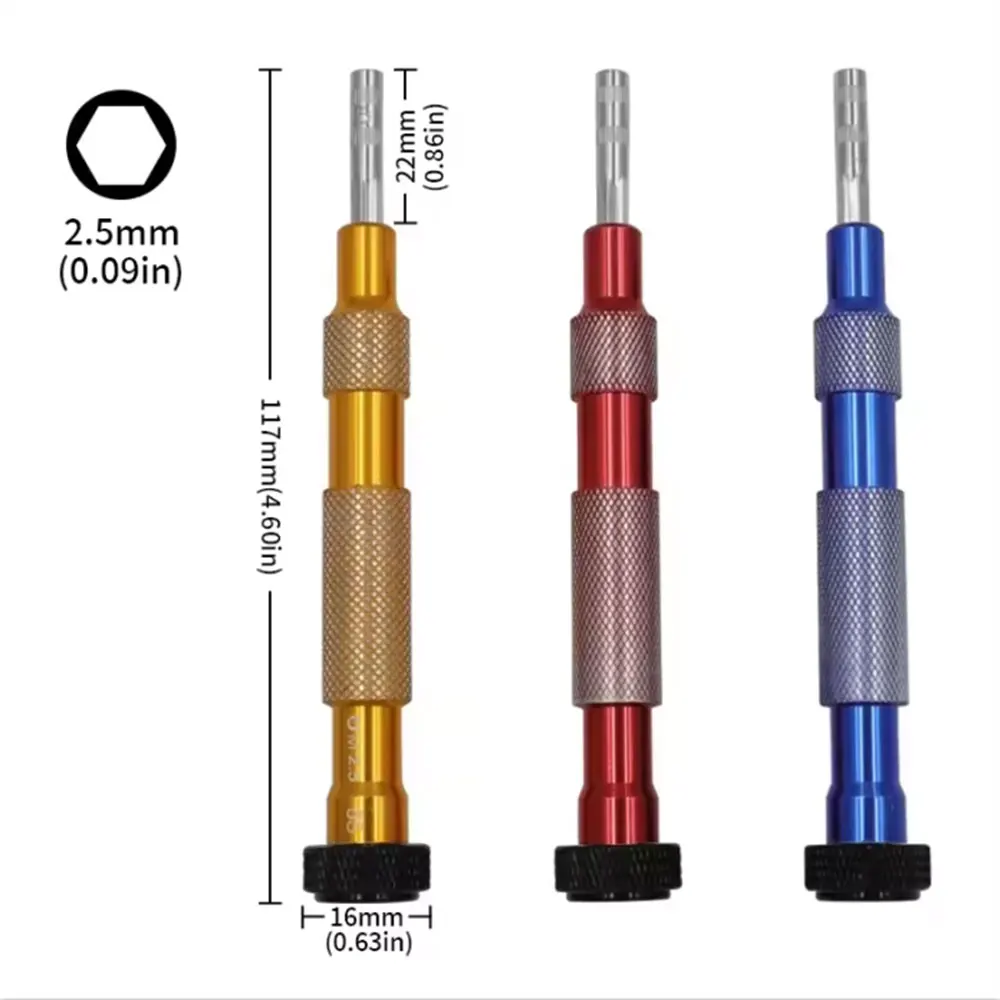 Destornillador de precisión hexagonal interno, controlador de enchufe de Metal para placa base iPhone 6S, herramientas manuales de reparación de apertura de tornillo hexagonal de 2,5mm - imagen 4