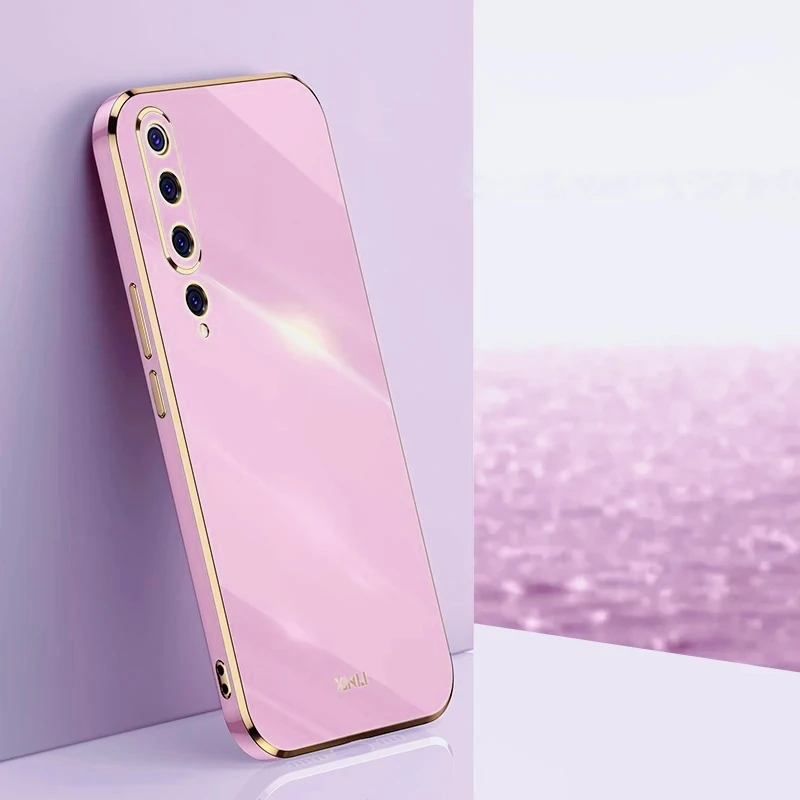 Para Xiaomi mi 10 funda suave de TPU para Xiaomi mi10 4G 5G protección de cámara antihuellas