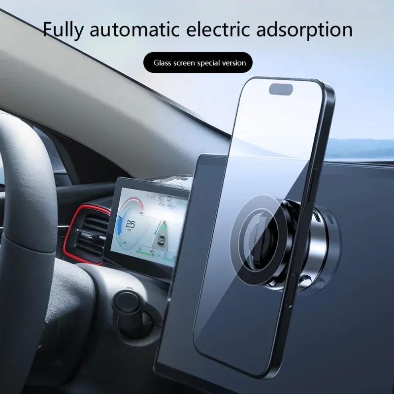 2025 nuevo X98 ventosa de vacío eléctrica soporte de teléfono de coche rotación fuerte soporte plegable magnético para iphone 12-16 Pro Xiaomi - imagen 5