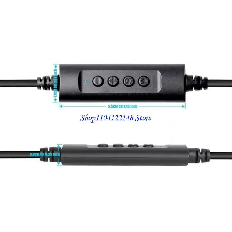 Cable auriculares con conector P9FA USB para centros llamadas, clases y reuniones en línea - imagen 5