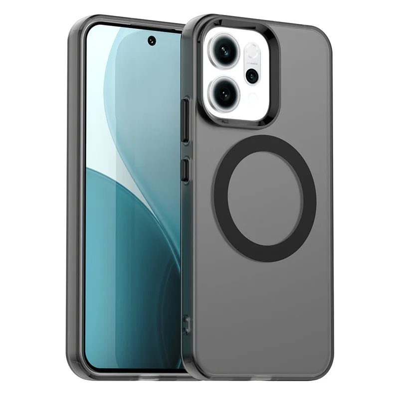 Para OPPO Reno14 F Funda OPPO Reno14 F Funda magnética mate duradera Protector de parachoques Fundas protectoras para teléfono en OPPO Reno 14F Funda