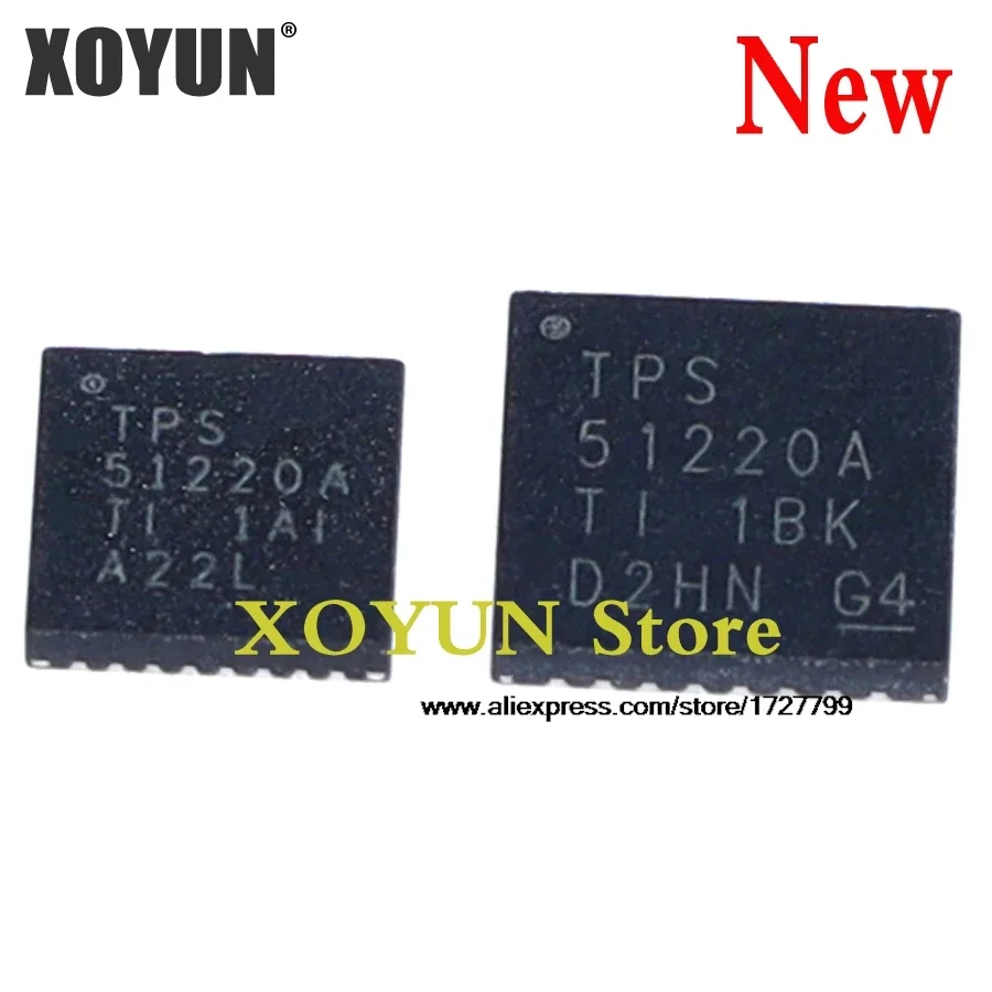 Chipset de QFN-32 100% nuevo, TPS51220ARSNR, TPS51220A, 51220A (4MM y 5MM), 5 unidades