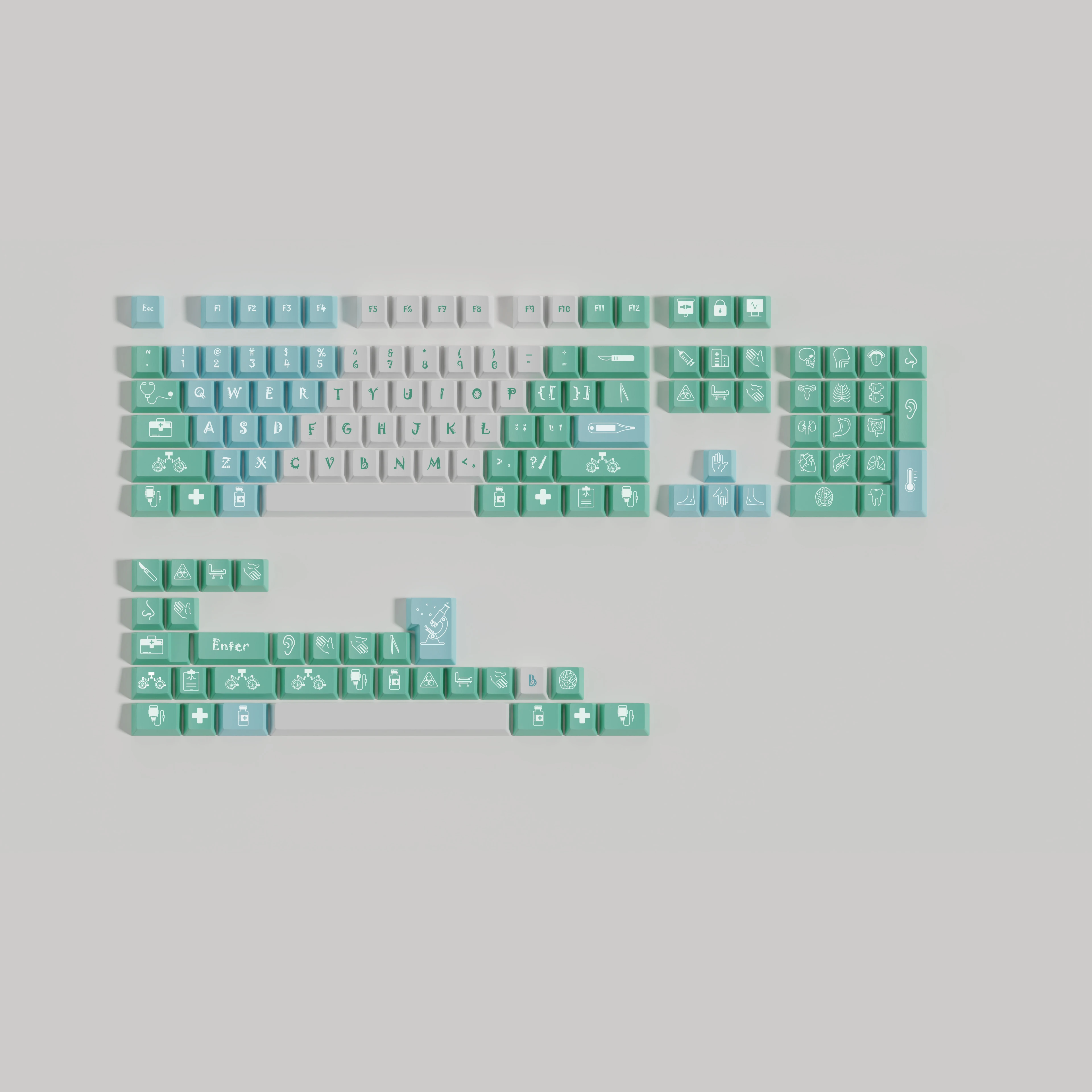 GMK Medicine Keycaps 135 Keys PBT Material Cherry Profile DYE-SUB For MX Switch 61/64/68/71/75/84/87/98/104 Mechanical Keyboard