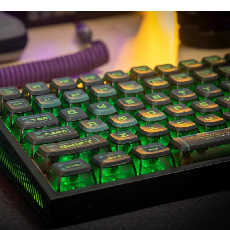 Juego de teclas temáticas PBT ASA transmisión 108 teclas personalizadas originales hechas a mano para accesorios de teclado mecánico - imagen 5