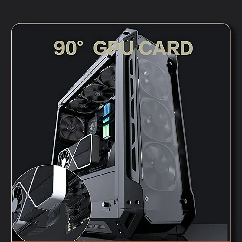 Cable elevador Universal PCIe 5,0, montaje de GPU de 90/180 grados, PCI Express 5,0 X16 GEN5, extensor para juegos, GTX RTX Rx, tarjetas de vídeo - imagen 5