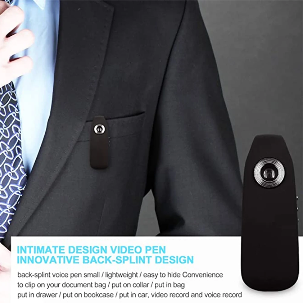 Grabadora de vídeo para ciclismo, cámara corporal portátil de bolsillo con activación de movimiento, cámara corporal de policía de alta velocidad, grabadora portátil para aplicación de la ley