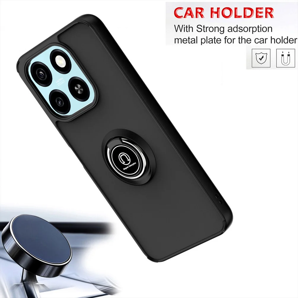Funda de soporte giratorio para ZTE Blade A55 A35 ZTE Axon 60 Lite Axon60, cubierta de soporte de anillo de Metal para coche - imagen 3