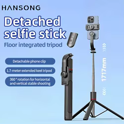 Palo Selfie Plegable Luz LED Trípode Bluetooth Remoto iOS Android
