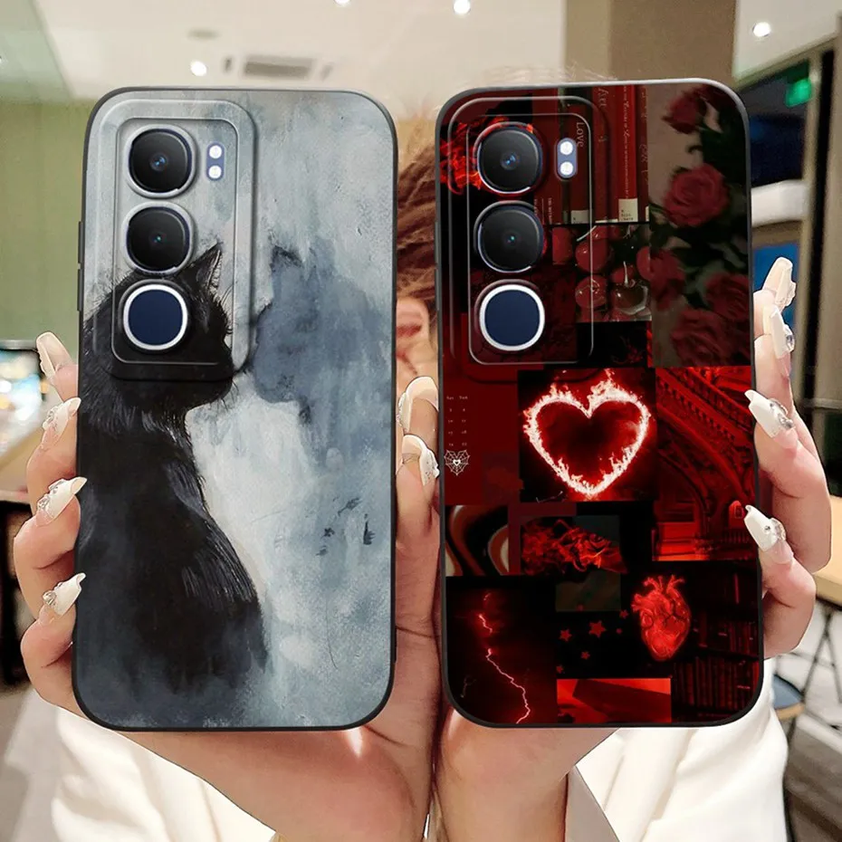 Funda de teléfono con pintura de moda para Vivo Y19s, funda de silicona suave a prueba de golpes para Vivo Y19S V2419, fundas para parachoques - imagen 5