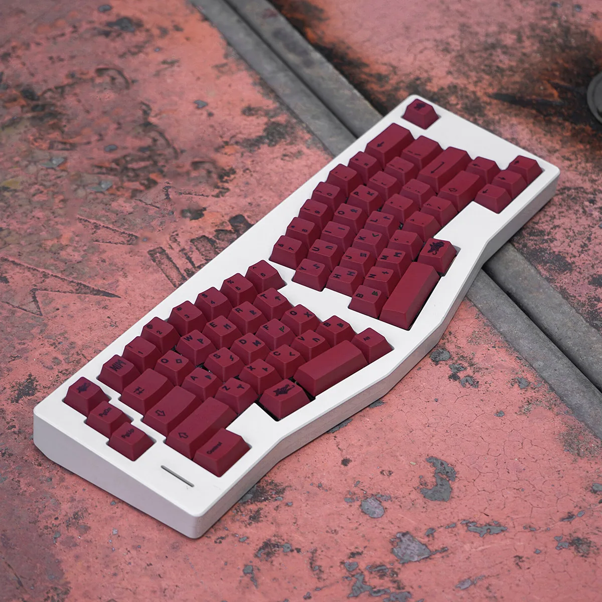 1 Juego de teclas GMK Blot, sublimación de tinte PBT, teclas a prueba de luz, perfil de cereza, teclas de color rojo oscuro con barra espaciadora 2.25u 2.75u 7u - imagen 2