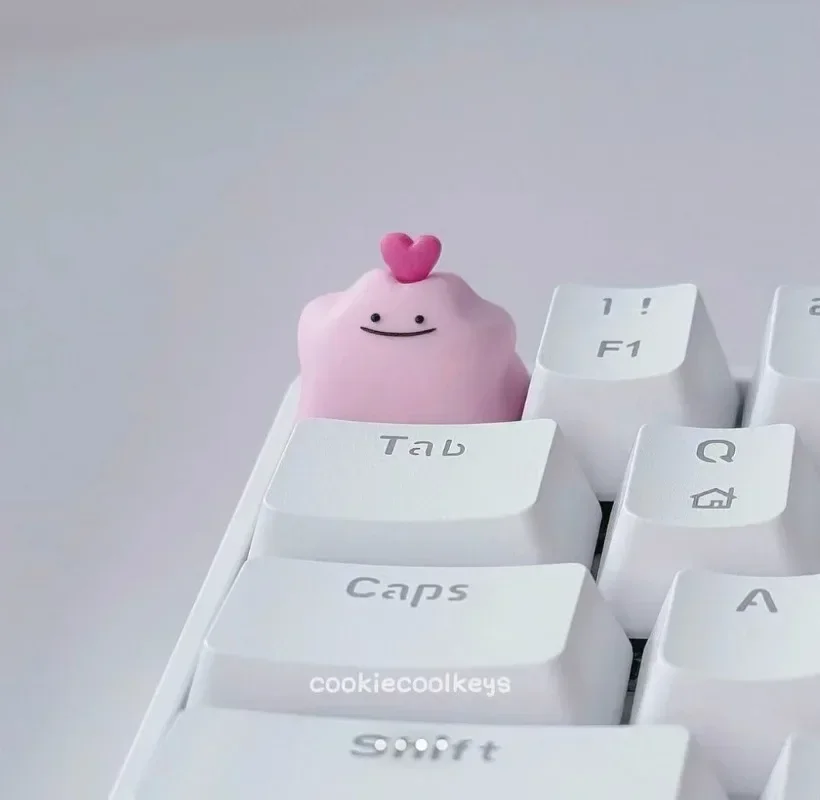 Teclas de Pokémon de Anime, teclas de resina, teclas de dibujos animados personalizadas hechas a mano, accesorios para teclado mecánico, regalos de vacaciones - imagen 3