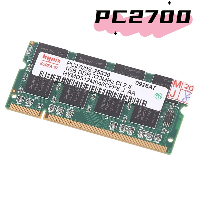 Módulo de Memoria RAM para ordenador de escritorio, módulo de PC de 1GB, DDR PC2700/3200/2100 DDR1, 333MHZ, 333MHZ, nuevo