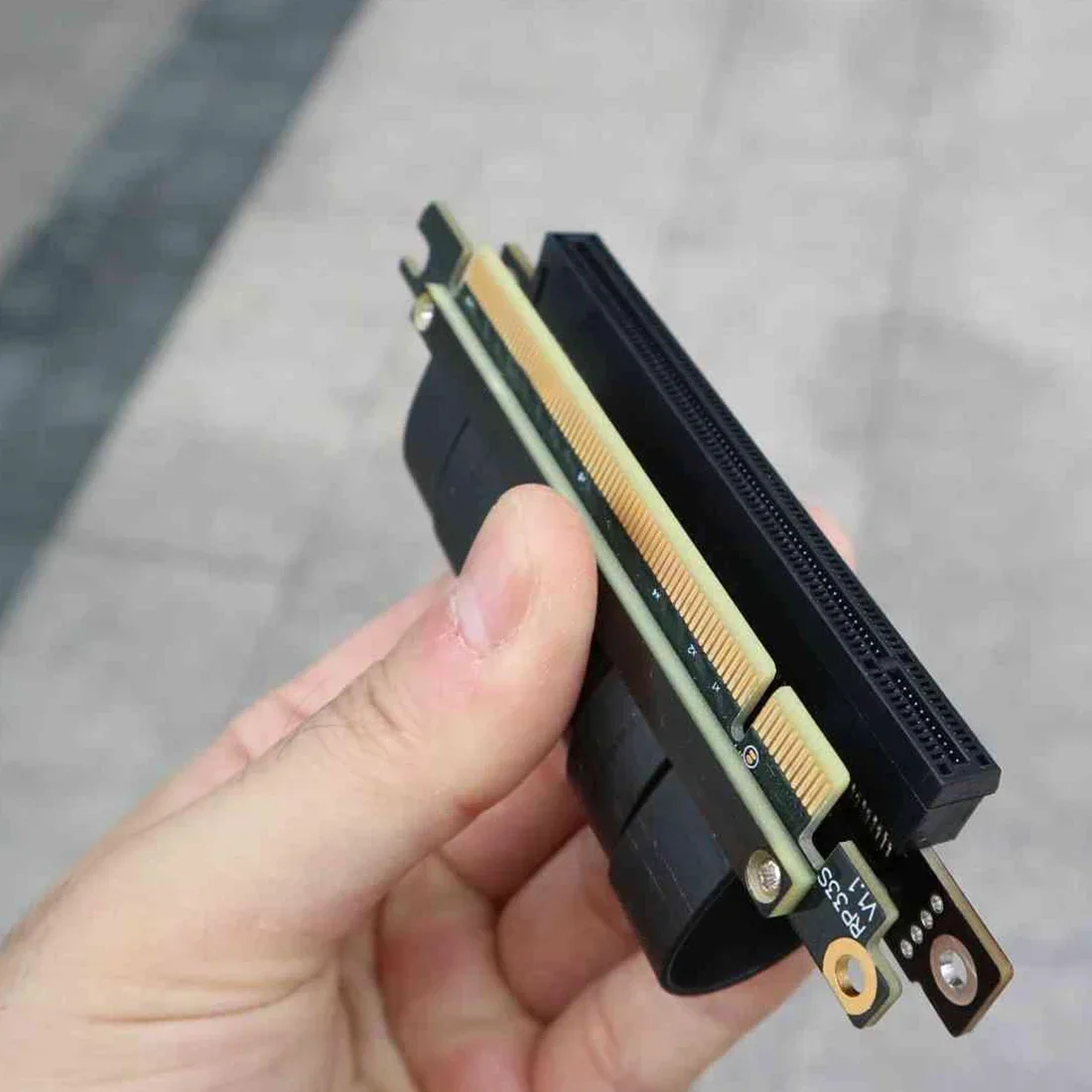 Gen3.0 PCI-E 16x a 16x 3,0 Cable elevador 5cm 10cm 20cm 30cm 40cm 50cm PCI-Express Pcie X16 adaptador GPU de vídeo Vertical de ángulo recto - imagen 5