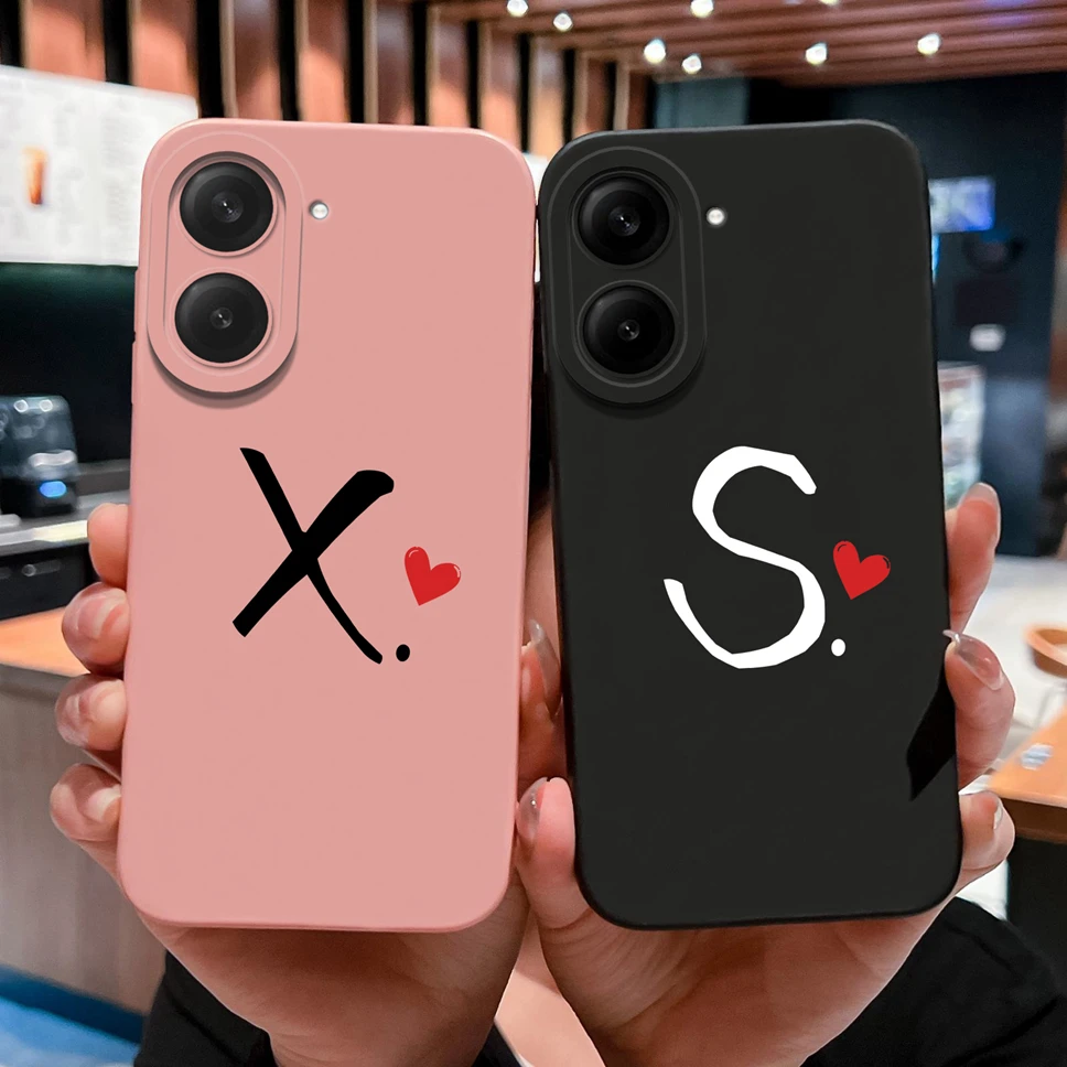 Funda para Xiaomi Redmi A5 Love Letter estilo Simple protección de cámara parachoques para RedmiA5 4G cubierta de silicona líquida suave a prueba de golpes