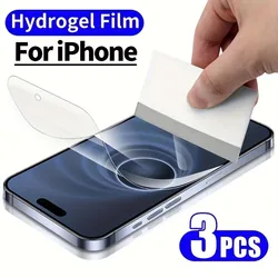 Protector de pantalla de hidrogel para iPhone 17/16/15/14 Pro Max