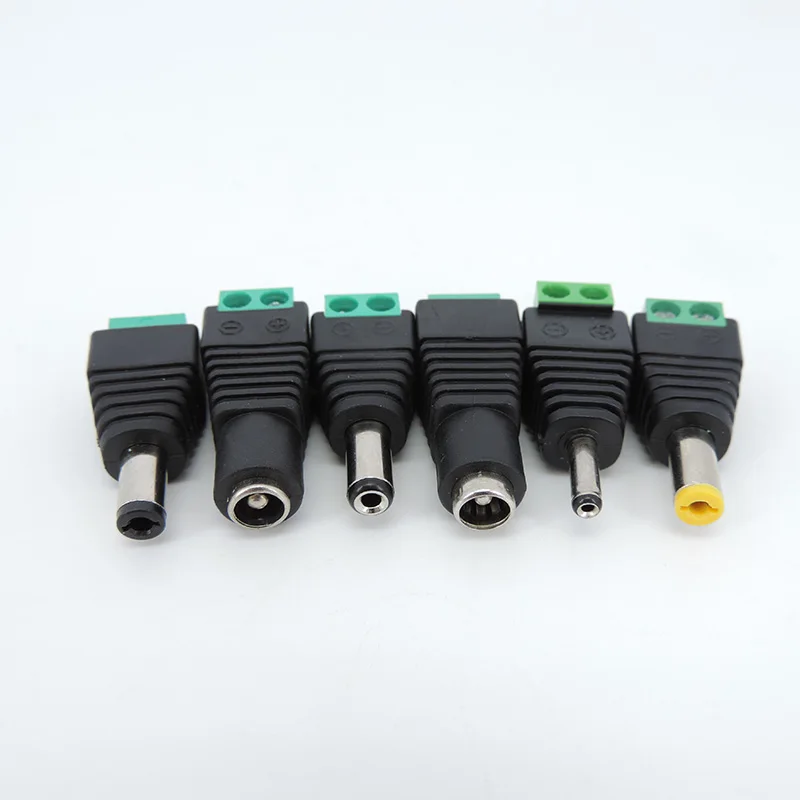 Conector DC macho hembra 5,5x2,1 MM 5,5*2,5 MM 3,5*1,35 MM adaptador de conector de alimentación enchufe tira de luz Led H2 - imagen 2