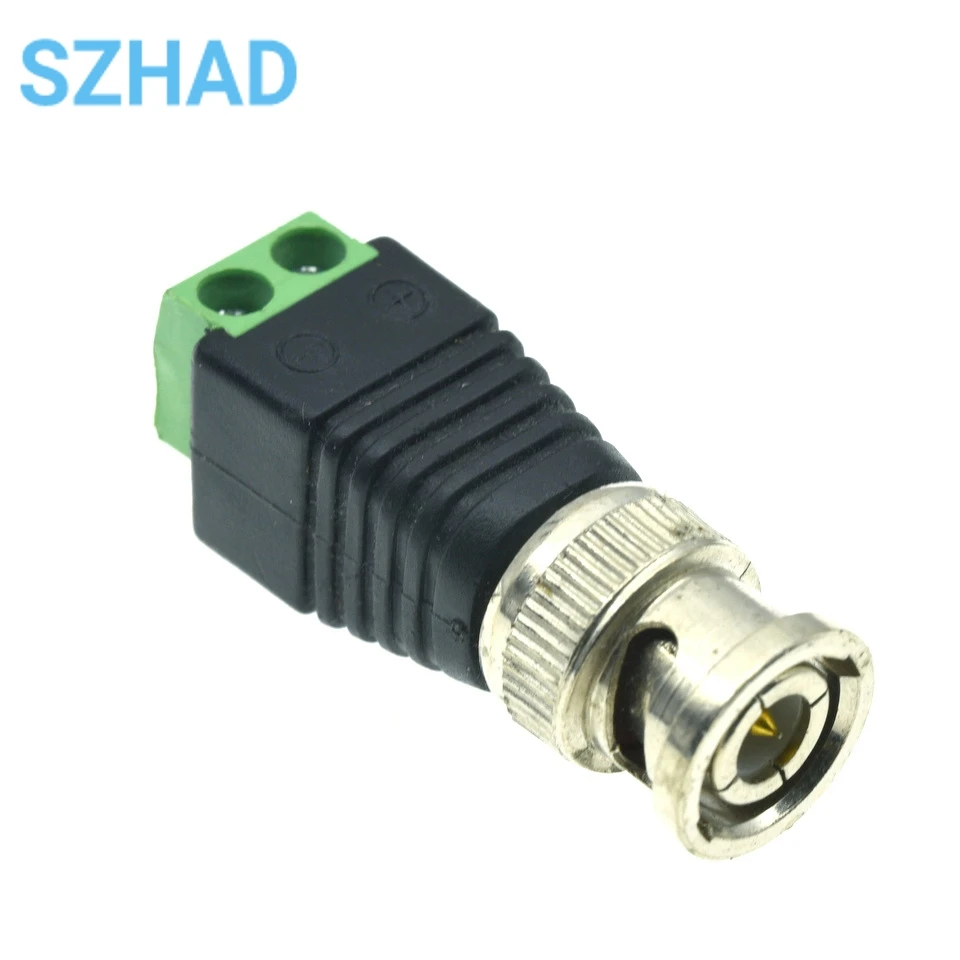 Terminal verde de soldadura libre BNC macho BNC a Terminal positivo y negativo BNC Cable macho y hembra de monitoreo - imagen 3