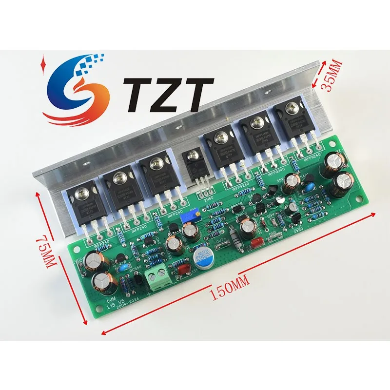 Placa amplificadora de potencia TZT A50W Clase A pura 50W IRFP9140N placa amplificadora de Audio de tubo de efecto de campo de alta corriente - imagen 2