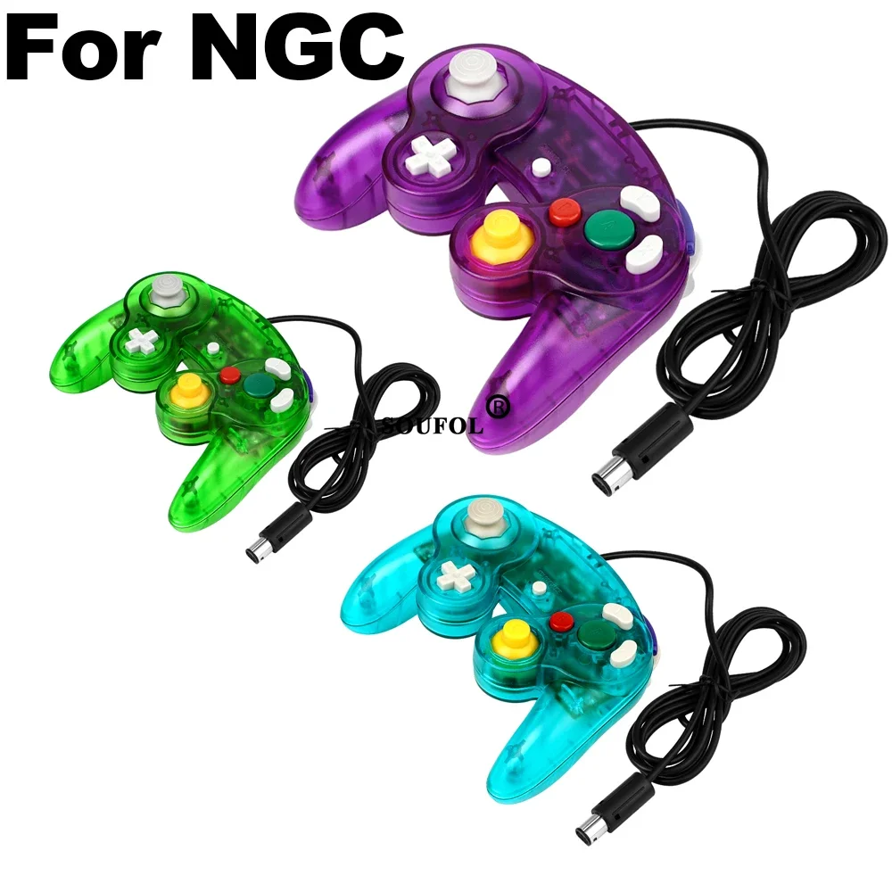 Nuevo controlador de juego con cable para GameCube NGC, Joystick de mando con cable de un solo botón para consola de juegos NGC, envío directo